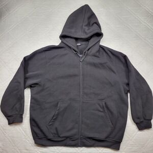 RB RawBlue Well Worn‎ black full zip hoodie size 3XL